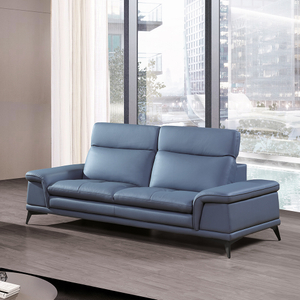 sofá reclinable azul plegable